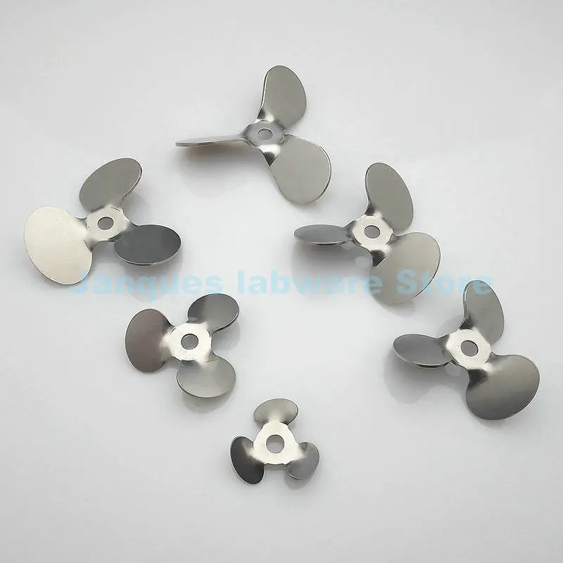 1pcs 304 stainless steel OD 30mm to 120mm Three-blades Stirrer Paddle Laboratory push-down/push-up stirring blade