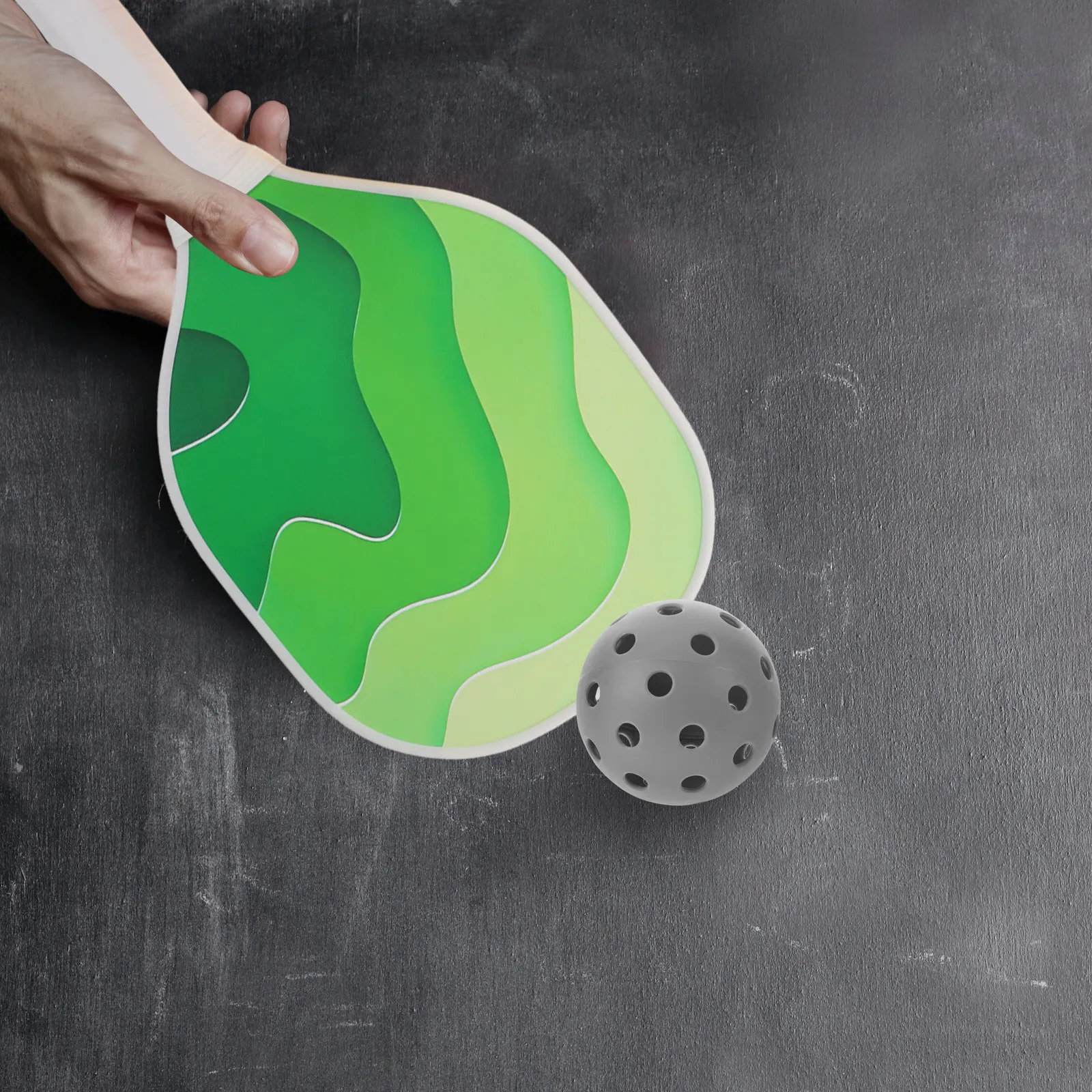 

5 Pcs Hollow Plastic Pickleball Batting Practice Balls Outdoor Play Airflow Indoor Hitting Trainers Pe