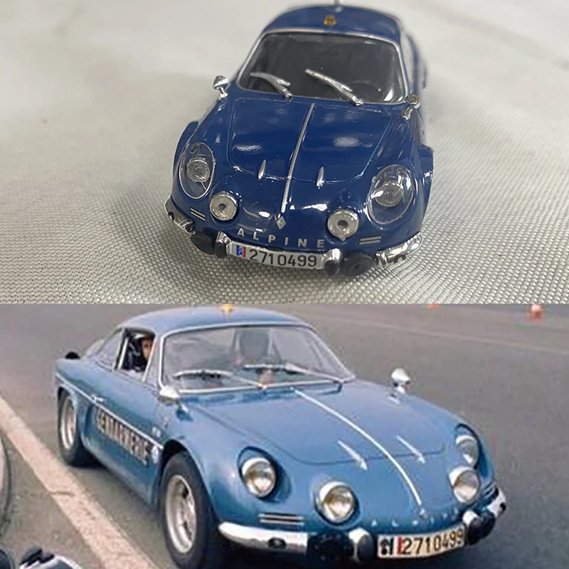 Bulk Diecast 1:43 Alpine A110 WRC lassic Police Alloy Car Model Adult Collection Static Display Ornament Souvenir