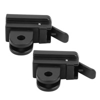 2 Pcs Plastic Bike Light Holder Lightweight Black Flashlight Mount Easy To Install Cycling Front Lamp Bracke for Gaciron
