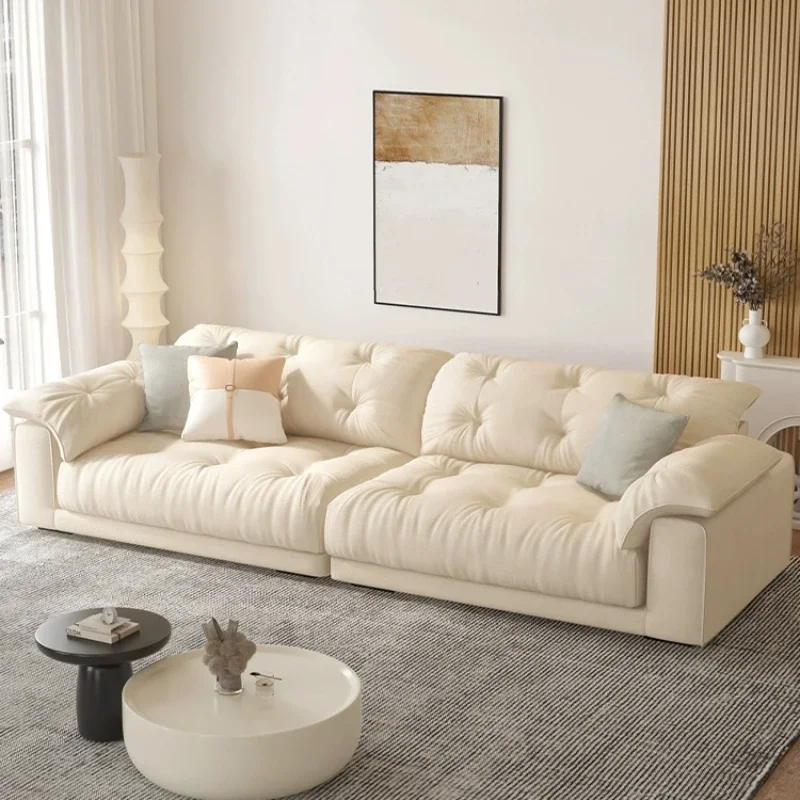 

small apartment straight row, fabric clouds