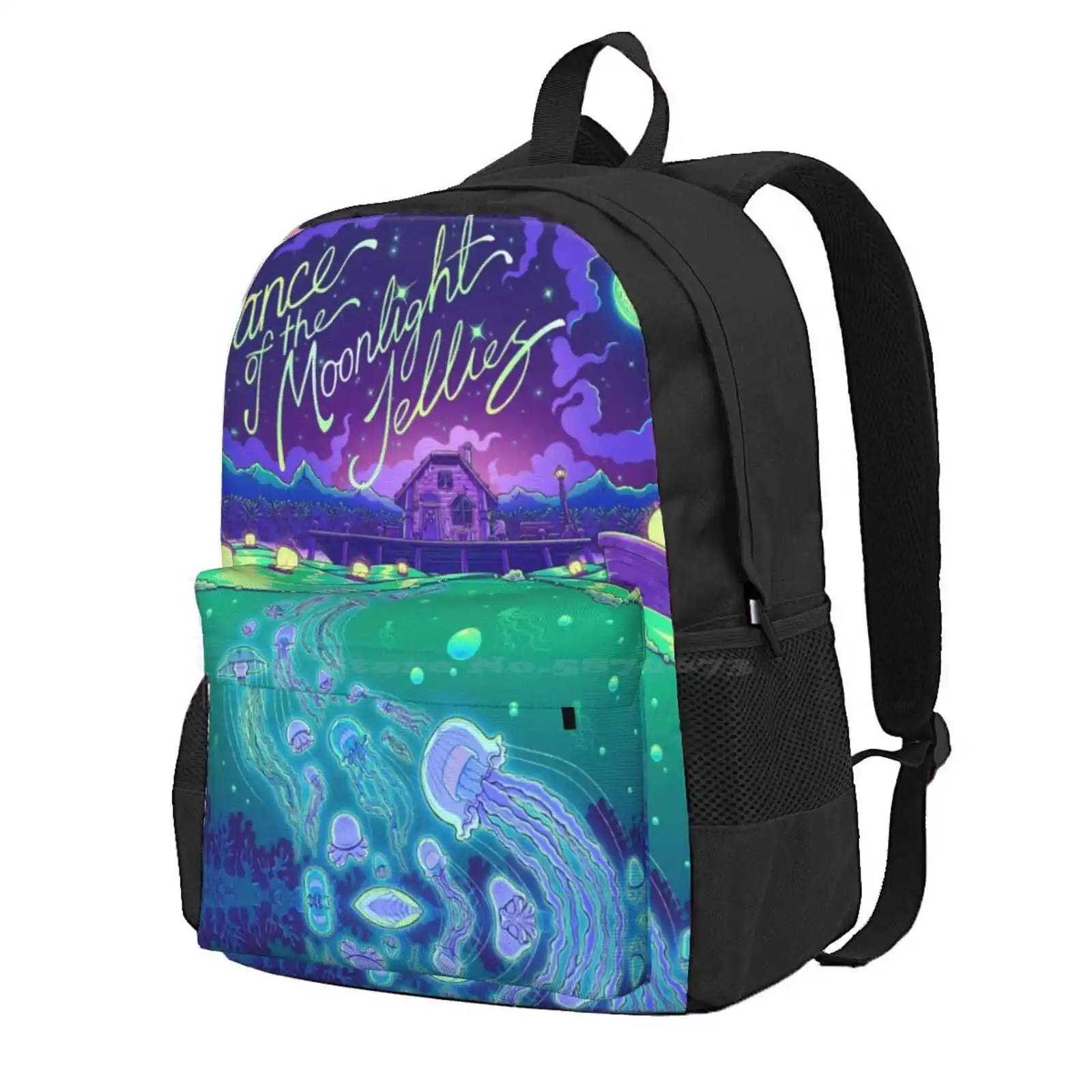 

Stardew Valley Dance Of The Moonlight Jellies Hot Sale Schoolbag Backpack Fashion Bags Jellyfish Dance Of The Moonlight Jellies