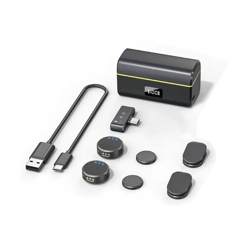 wireless microphone mic magnet clip for DJI OSMO 360/pocket3/action6/5pro camera mic audio no need mic adapter camera Accessory