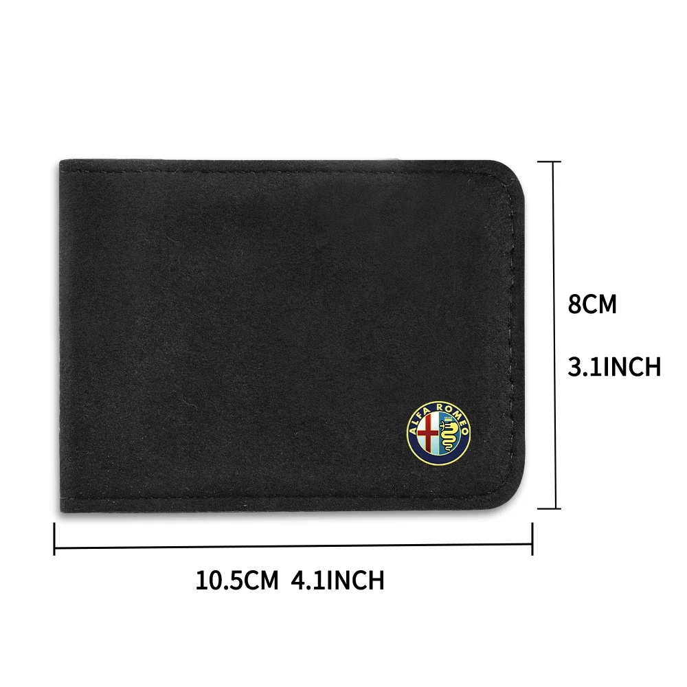 Hub Caps 1pc Car Wallet Driver License Bag ID Passport Card Package For Alfa Romeo Giulietta GT 159 147 156 Mito Brera Giulia F1 view 2