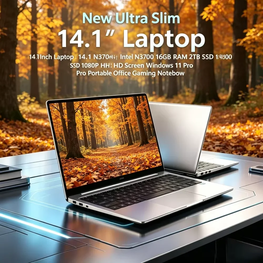 Ultra Slim  Laptop Intel N3700 14.1