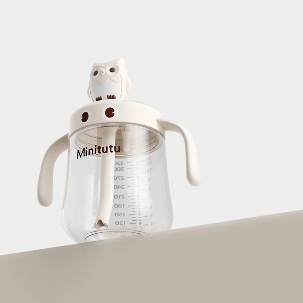 

Силиконовые детские бутылочки с медленным потоком соски, 320 мл, термостойкая чашка для воды и молока со шкалой и пылезащитной крышкой