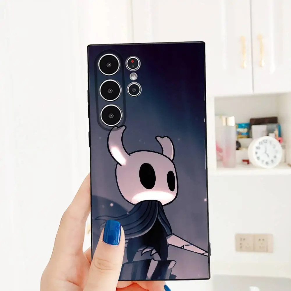 Jogo h-hueca cavaleiro caso de telefone para samsung galaxy s25 s24 s22 s23 ultra s21 s20 plus 5g fosco antiderrapante capa completa caso macio