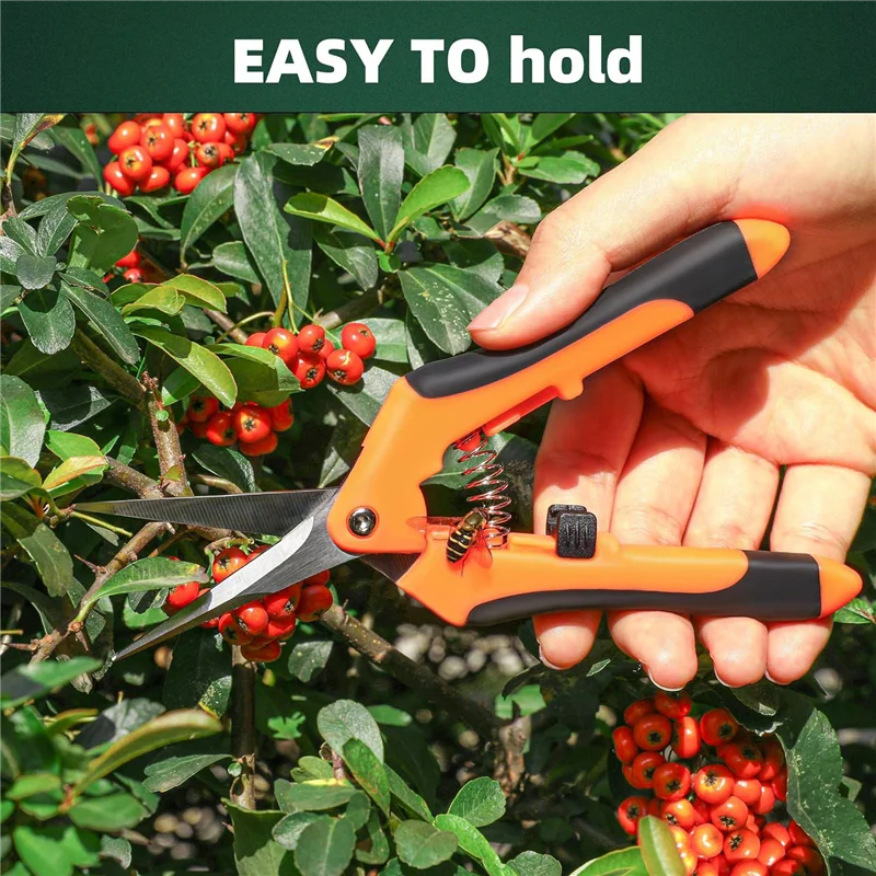 

A21Q -3 Pack Garden Pruning Shears, Stainless Steel Garden Shears, Gardening Shears, Gardening Scissors, Garden Scissors