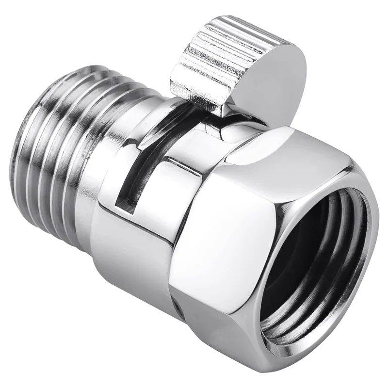 ABZV-Shower Head Shut Off Valve Shower Flow Control Valve G1/2 Flow Pressure Regulator for Handheld Shower Bidet Sprayer