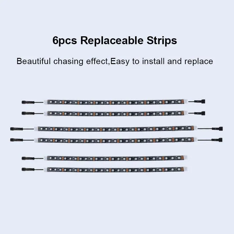 

Automotive Lower Glow Neon Highlight Strip RGBIC Multicolor Application Remote Control