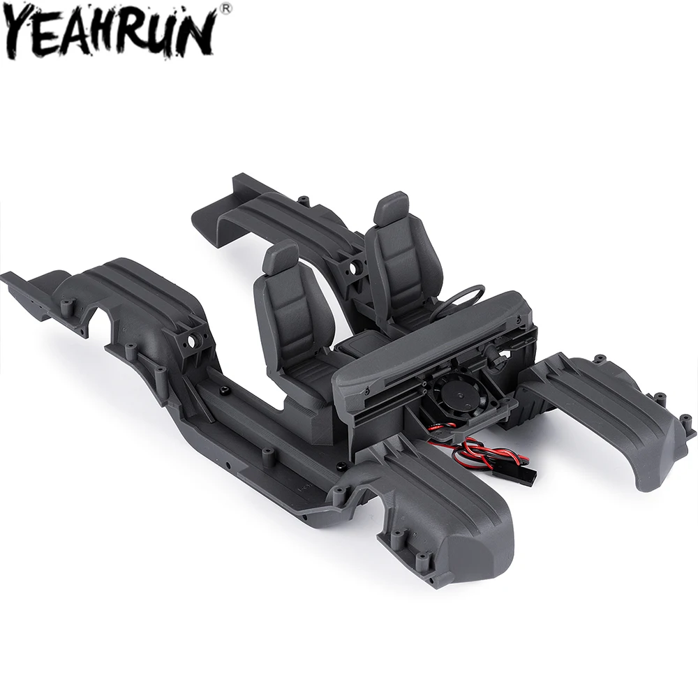 

YEAHRUN 3D-печатный имитация интерьера с центральным сиденьем управления для 1/18 TRX4M Defender Bronco K10 F150, обновленные детали