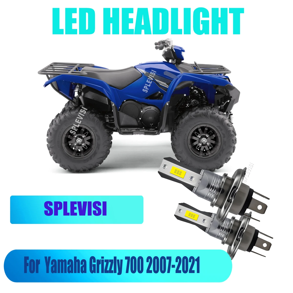 

H4 9003 Motorcycles LED 45W White Headlight Bulb Performance & Durability For Yamaha Grizzly 700 2007 2008 2009 2010 2011-2021