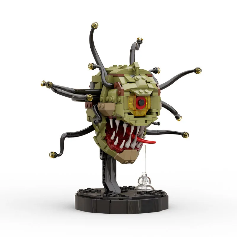 MOC jeu Dragons monstre borgne Beholder blocs de construction imitant la poitrine monstre oeil de terreur horreur brique jouets pour enfants cadeau