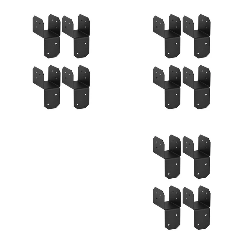 ac62-12-pcs-black-joist-anchor-connector-fit-2x4-post18-gauge-roof-tie-header-hanger-joint-post-cap-for-wood-house-a