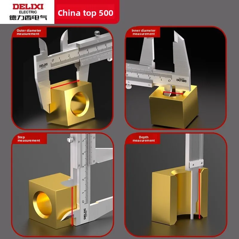 Calibrador digital Delixi Electric, calibrador vernier, calibrador, micrómetro, utilizado para medir componentes mecánicos