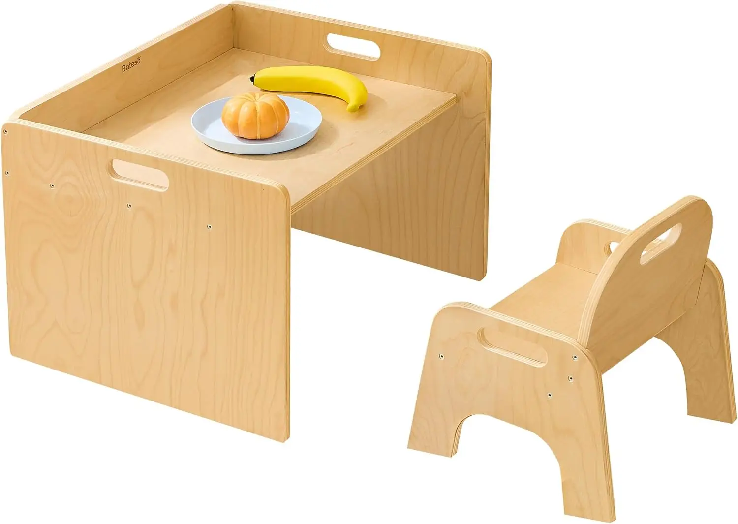 Montessori Weaning Table And Chair Set For Toddlers, Kids Furniture For Play, Dining & Crafts, Ideal For Boys And Girls Aged