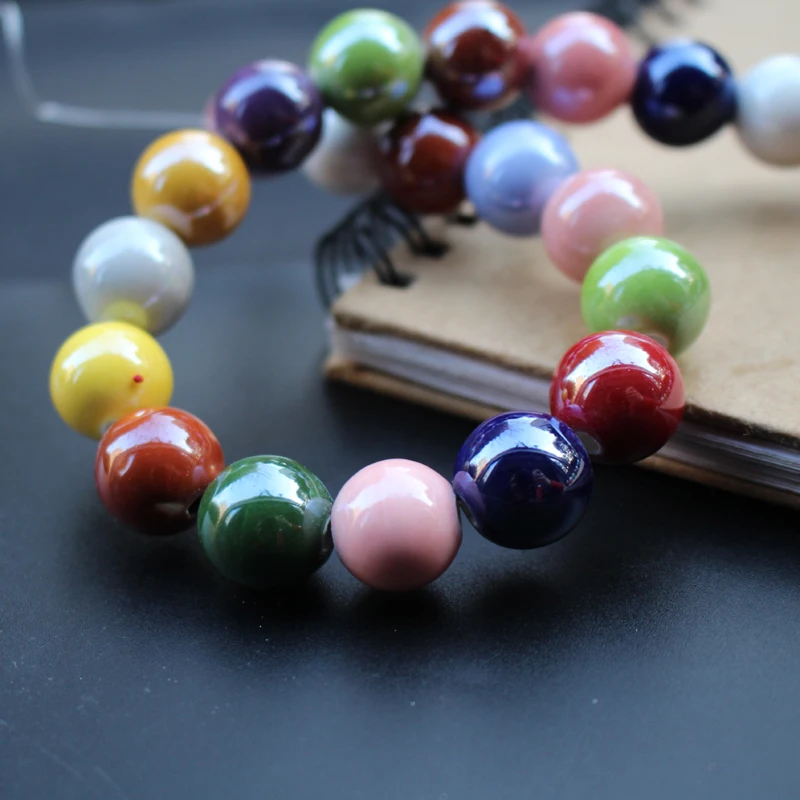 6 8 10 12 14mm Round  Ceramic Beads Mix colors for Bracelet Necklace Earring jewelry Bracelet Necklace making DIY Accessoires