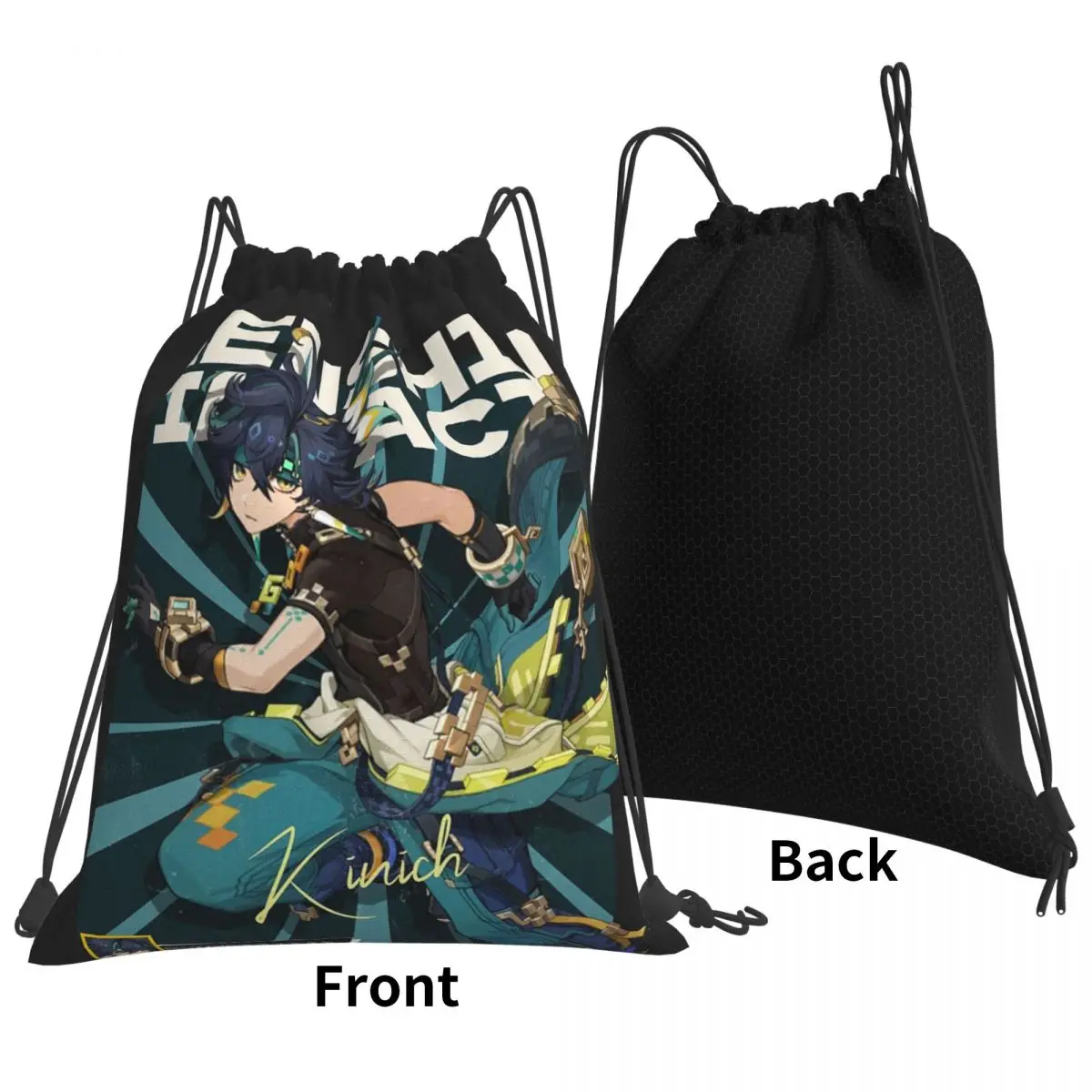 Kinich Sunblast Genshin Impact Backpacks Fashion Drawstring Bags Sundries Bag Book Bags for Travel School