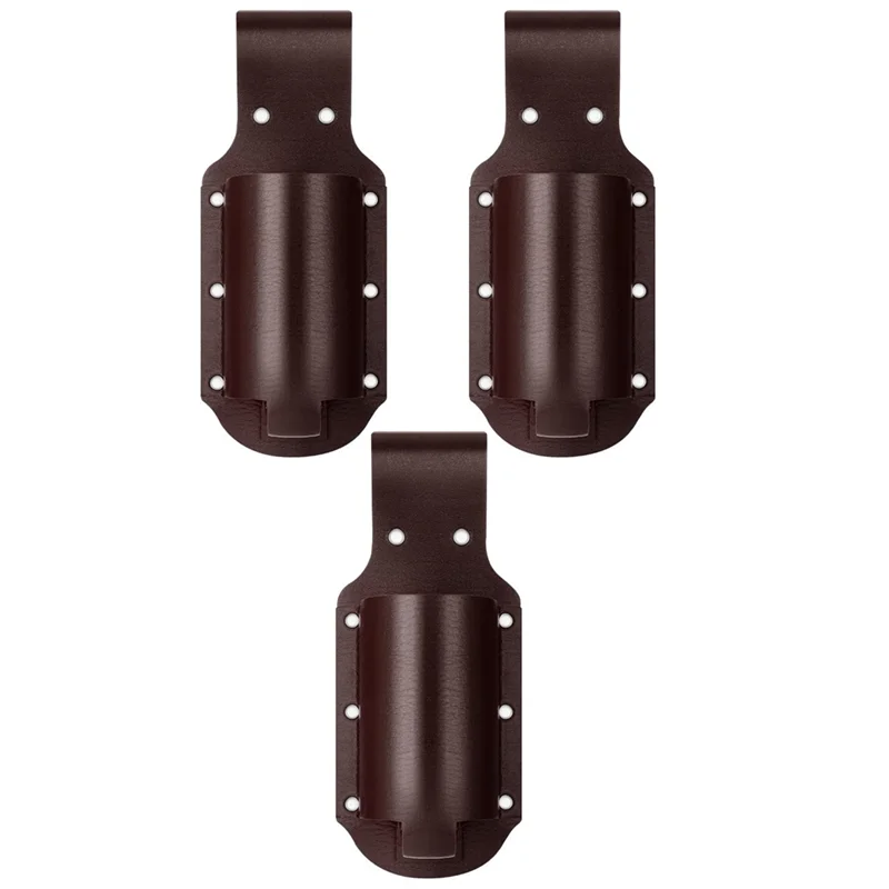 A48F-3PC Classic Beer Holster Great Gadget, Perfect Beer Gift For Men Of All Ages, Espresso Brown Leather, Holster