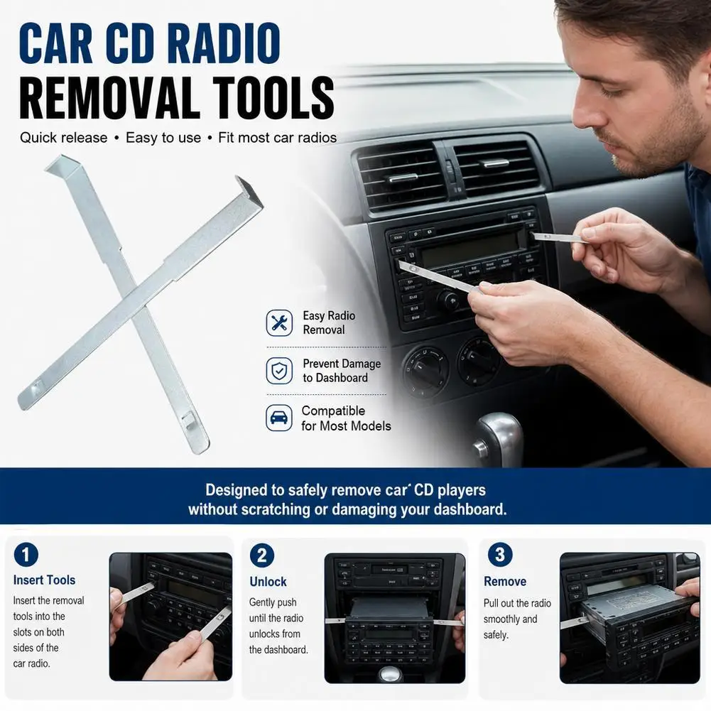 Kit de clés de démontage pour lecteur CD Pioneer, outils de démontage du tableau de bord, accessoires automobiles 2026