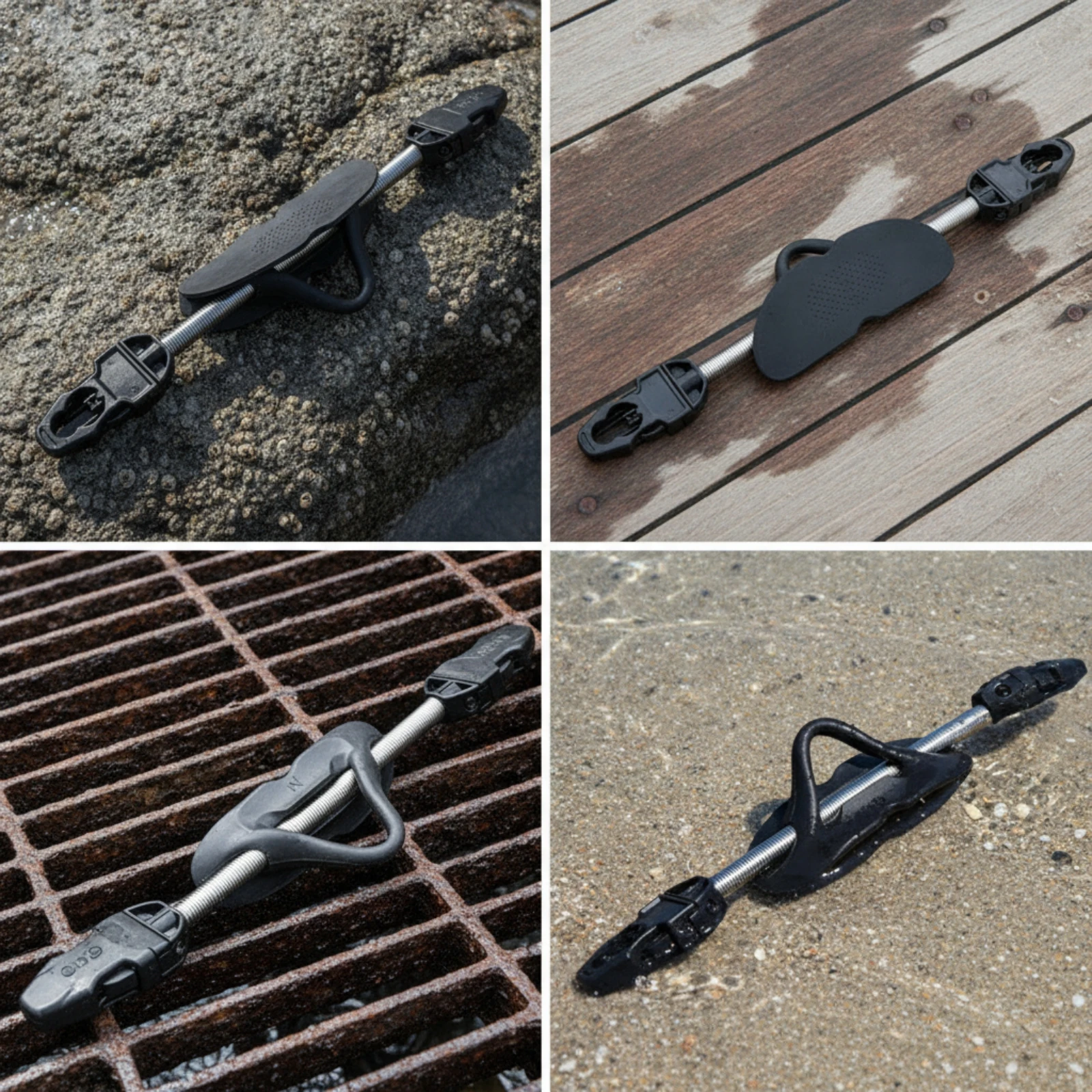Diving Fin Strap with Spring Heavy-Duty Scuba Fin Strap with Pull Handle Gear Comfortable Quick-Release for Divers, Snorkeling