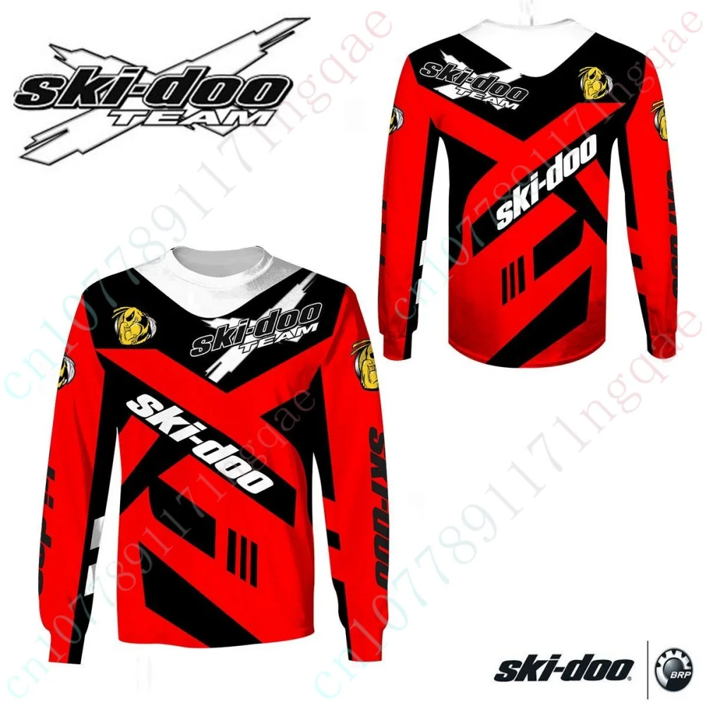

Ski-doo T-shirts Men's Clothing Tee Casual Sweatshirt Harajuku Long Sleeve Round Neck T Shirt Unisex Luxury Streetwear Top