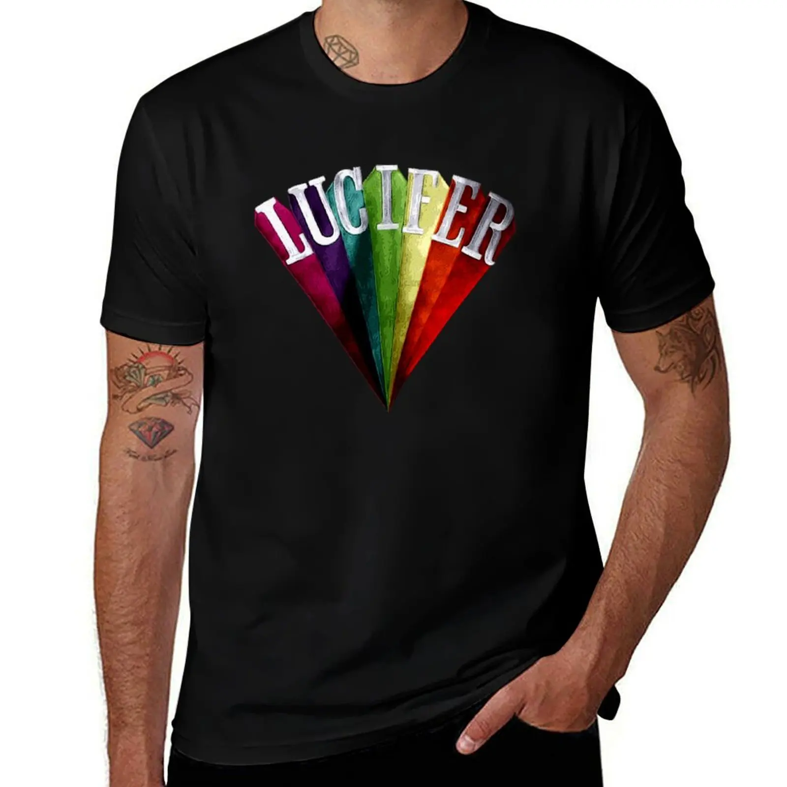 

Lucifer Rising T-Shirt cotton t shirt pack t shirts for man slim fit T-Shirt