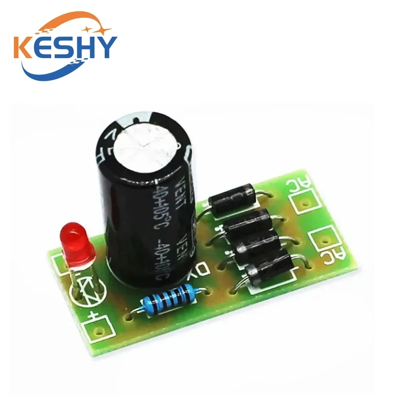 AC to DC power conversion module 1N4007 full bridge rectifier filter 12V 1A AC DC