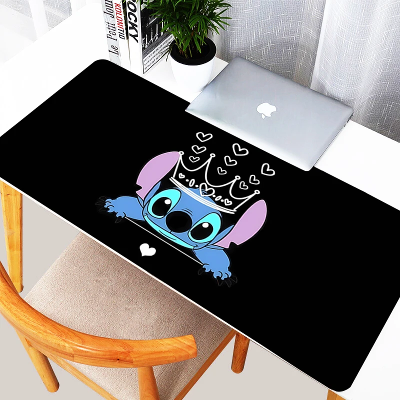 

Kawaii Stitch Computer Mouse Pad Gaming Mousepad Abstract Large 900x400 MouseMat Gamer XXL Mause Carpet PC Desk Mat keyboard Pad