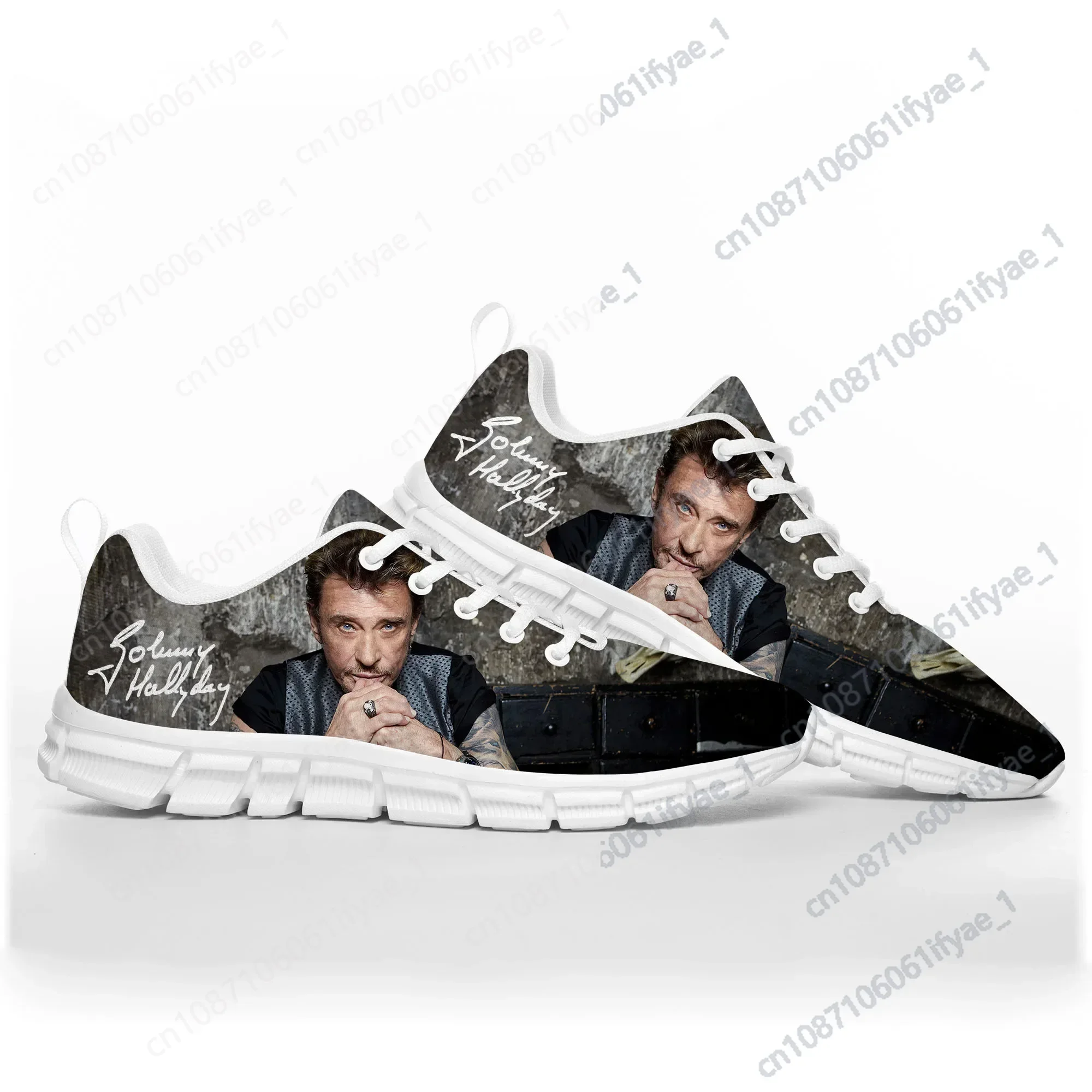 Johnny Hallyday Rock Singer Sports Shoes Mens Womens Teenager Kids Sneakers 3D Print Pattern Custom Couple High Quality Shoes