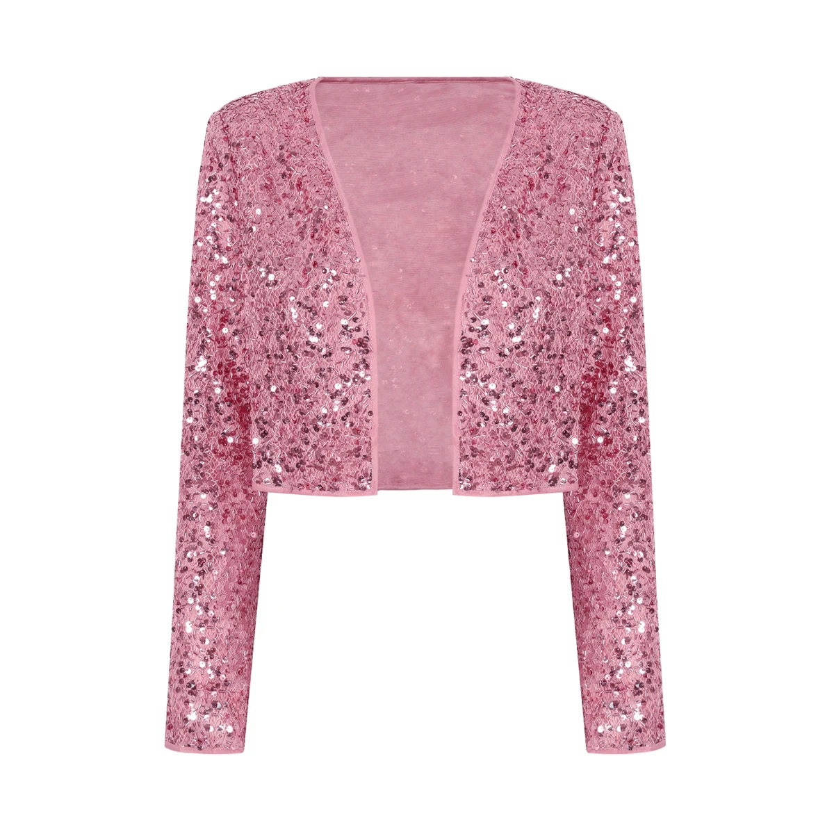 

2634 Two Color High-quality Spring And Summer New Fashion Sequin Temperament Top Cardigan Jacket+camisole Dress Women's Set