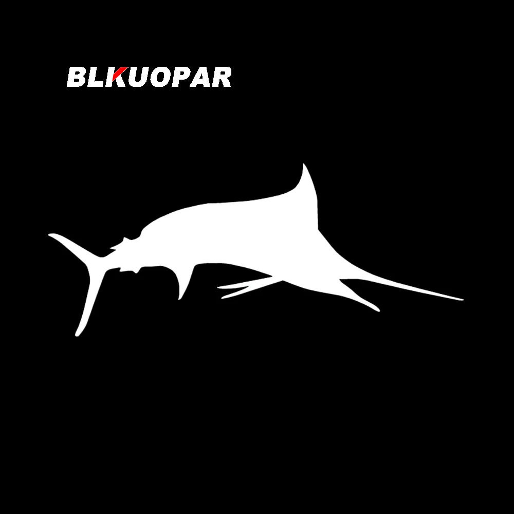 BLKUOPAR Marlin Swordfish Fish Car Sticker Waterproof Scratch-Proof Creative Graphics Fashionable Personality Car Door Protector