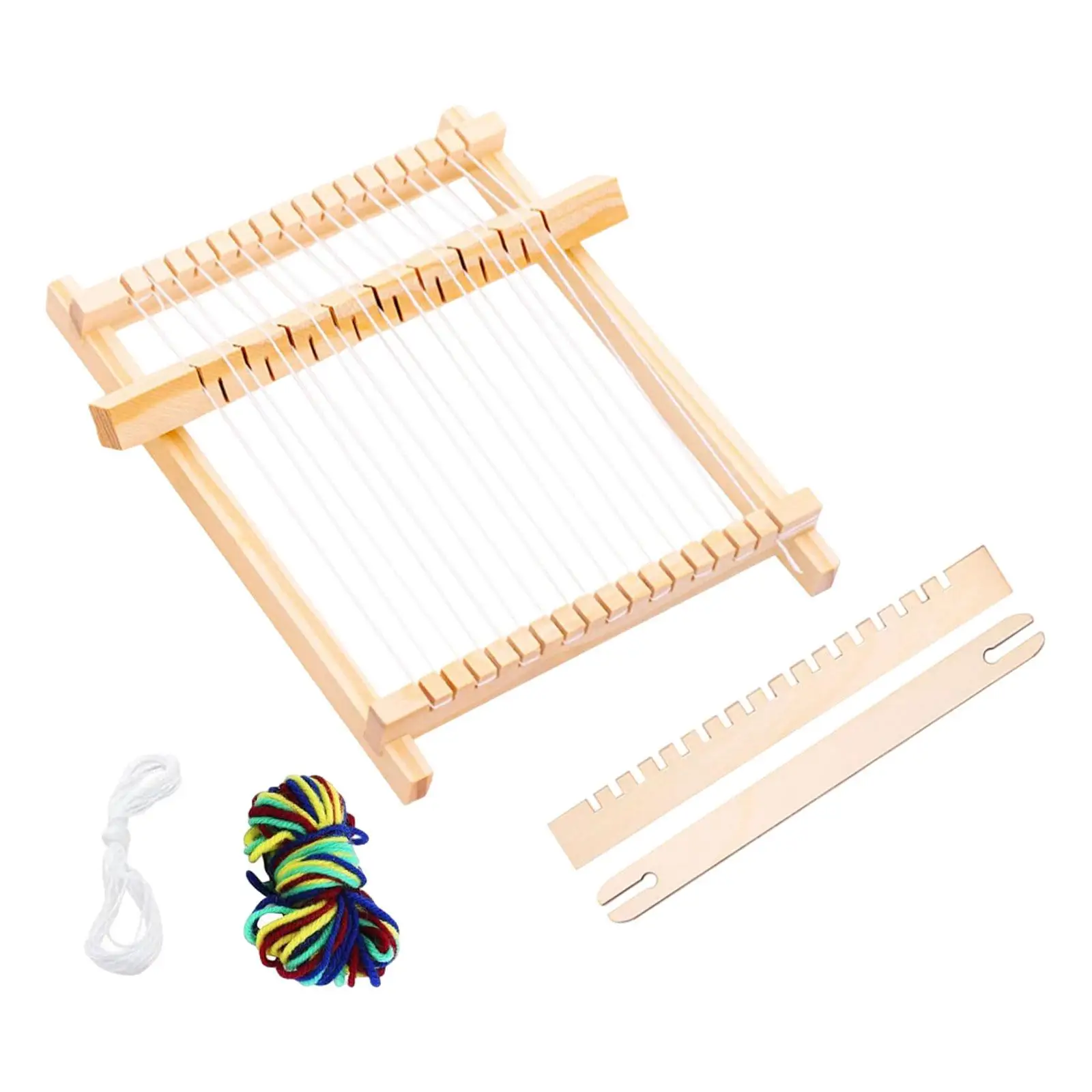 Wooden Weaving Looms Kit DIY Craft Handmade Art Supplies Creative Hand Knitting Tool Tapestry Loom for Hats Blankets Sewing view 2