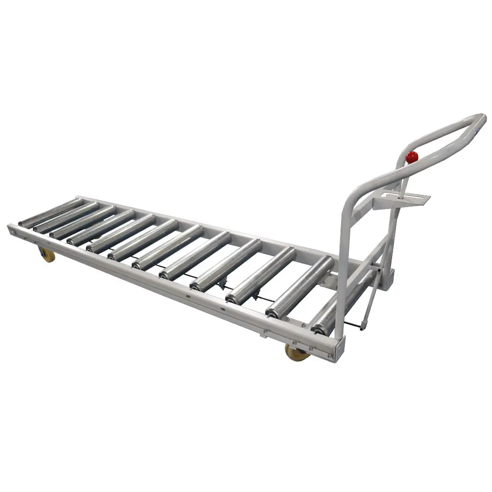 Manual Straight Roller Plank Transfer Trolley Wheelbarrow