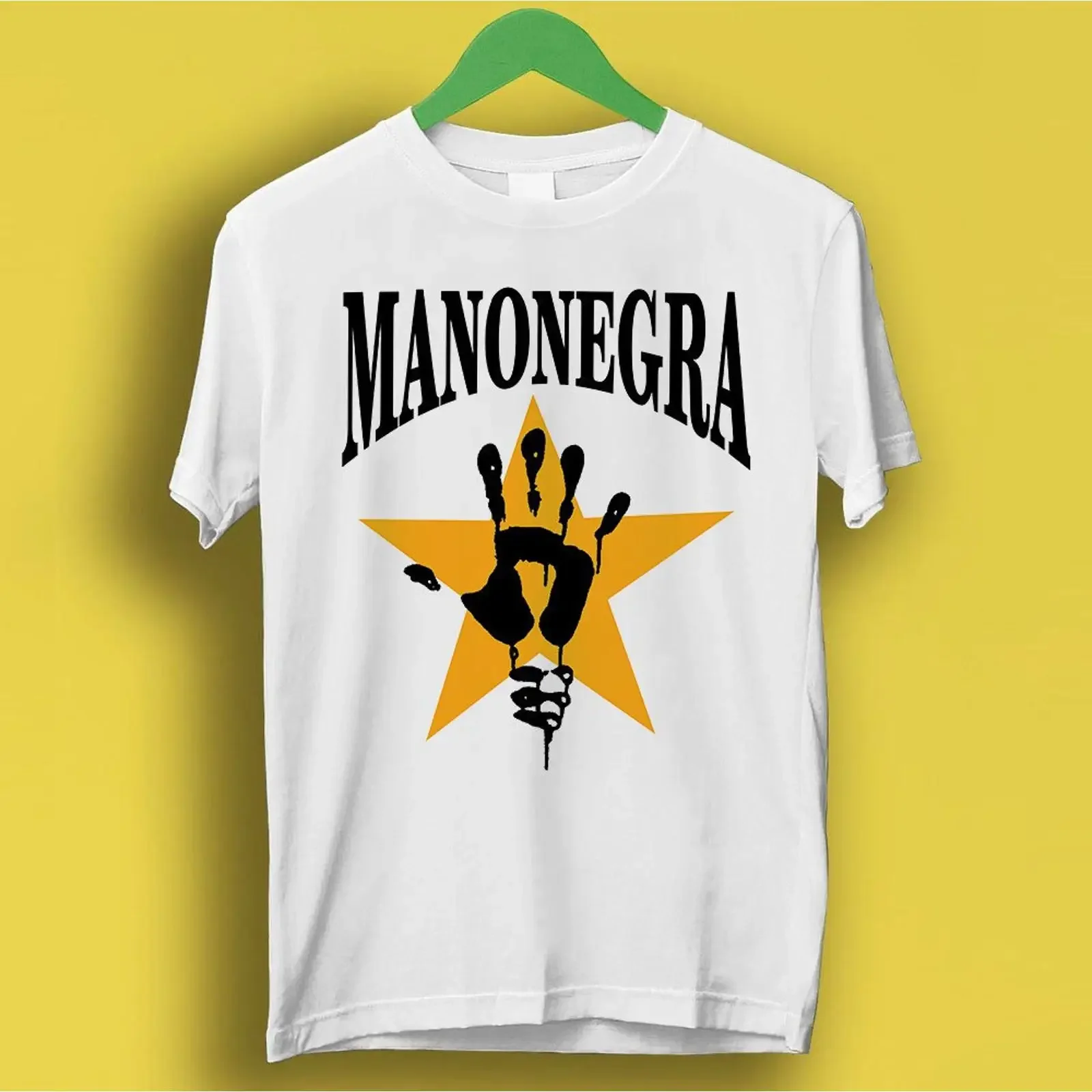 Mano Negra King Of Bongo Meme Funny T Shirt Style Gamer Cult Movie Music P82 vintage Washed homme Stretched Unisex Breathable