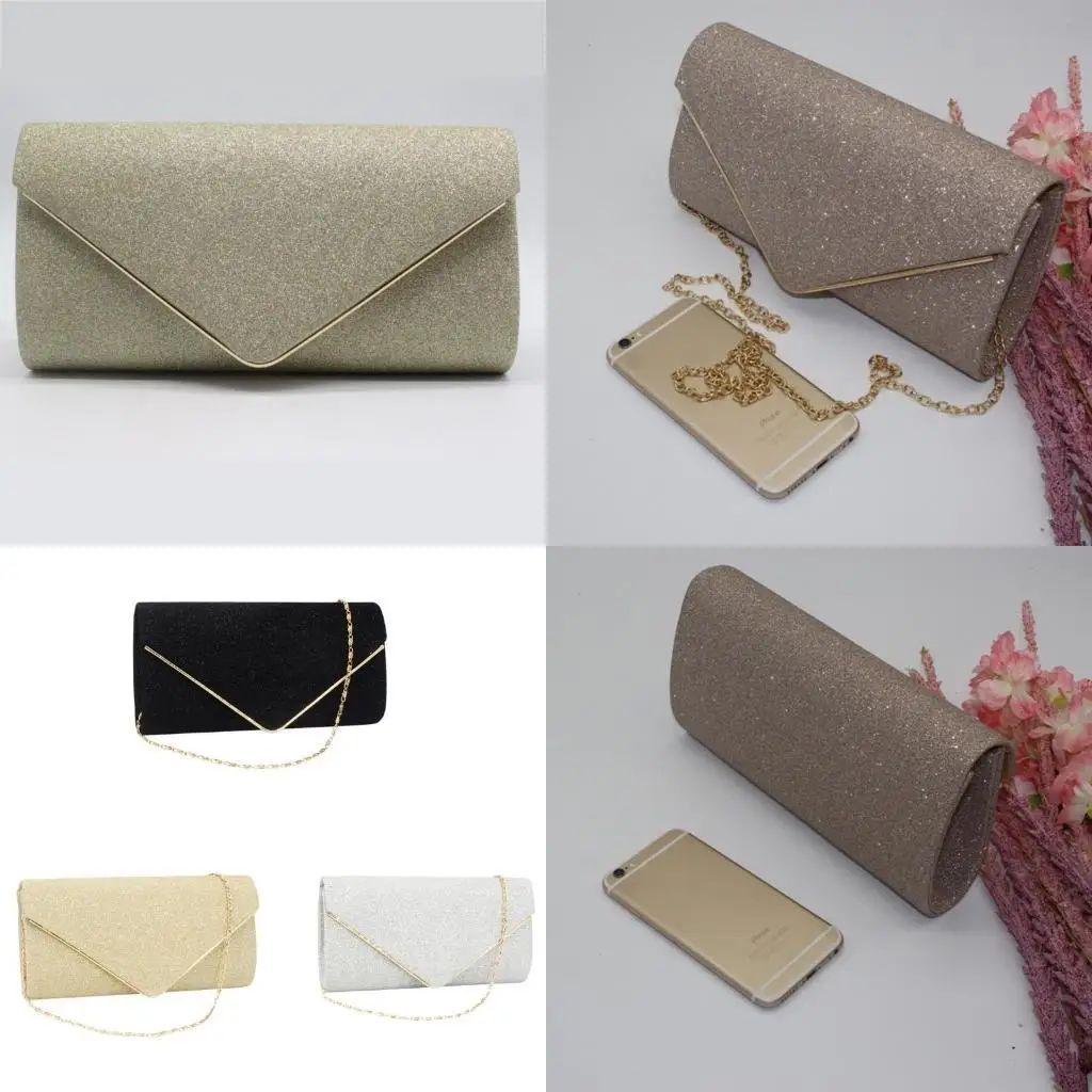 

D46D Women Glitter Handbag Fashion Evening Clutch Bag Cocktail Party Clutch Purse