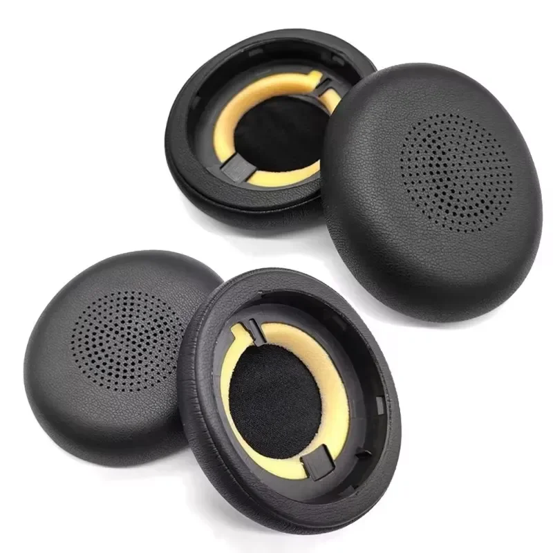 1Pair PU Leather Ear Pads for Jabra ELITE 45H Evolve2 65 Headphone Elastic Foam Earpads Ear Pads Sponge Cushion Replacement