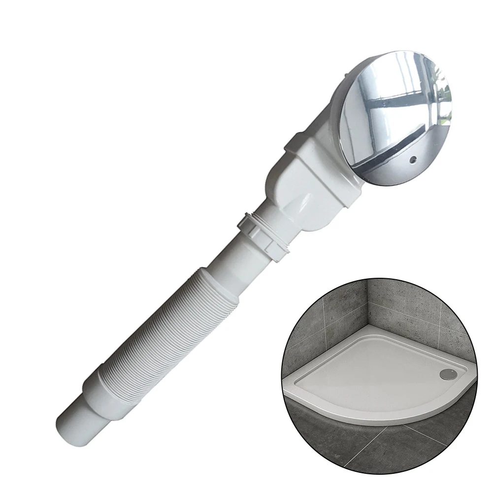 Shower Bathroom Tray Supply Trap Waste Waste Hole White 90mm Diameter ABS Drain Modern Parts Plastic Brand New