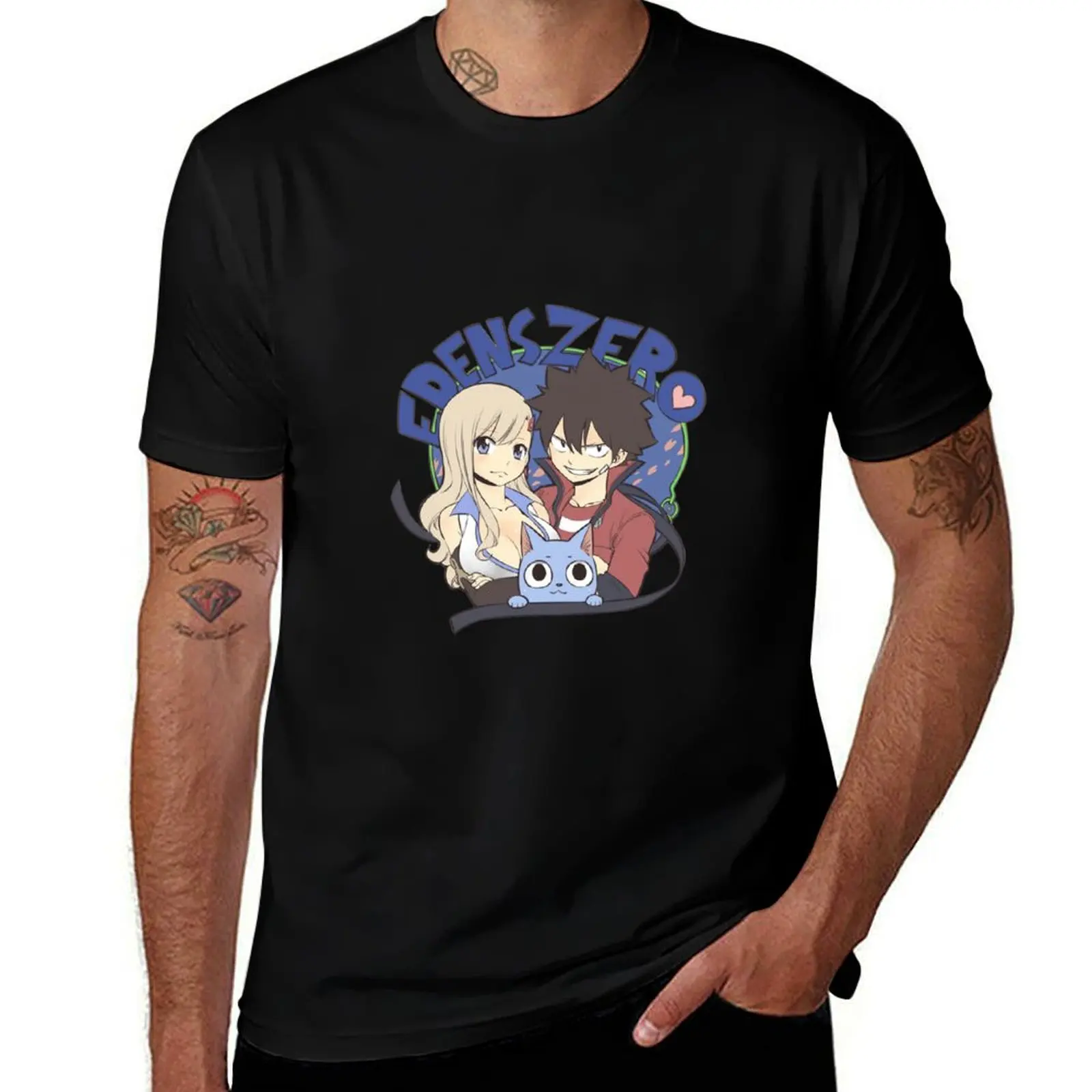 Edens Zero Shiki & Rebecca T-Shirt Breathable Sportswear T-Shirt for Men