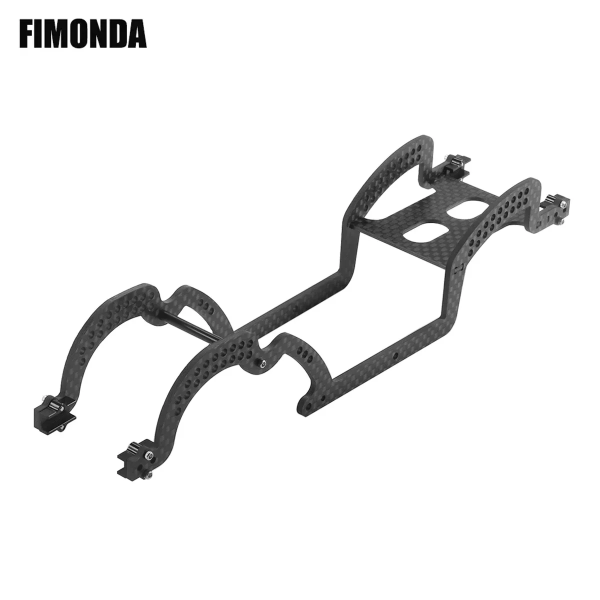 Lightweight Carbon Fiber Frame Rail LCG Chassis Kit for 1/18 RC Crawler Car TRX4M Bronco Defender Upgrade Parts