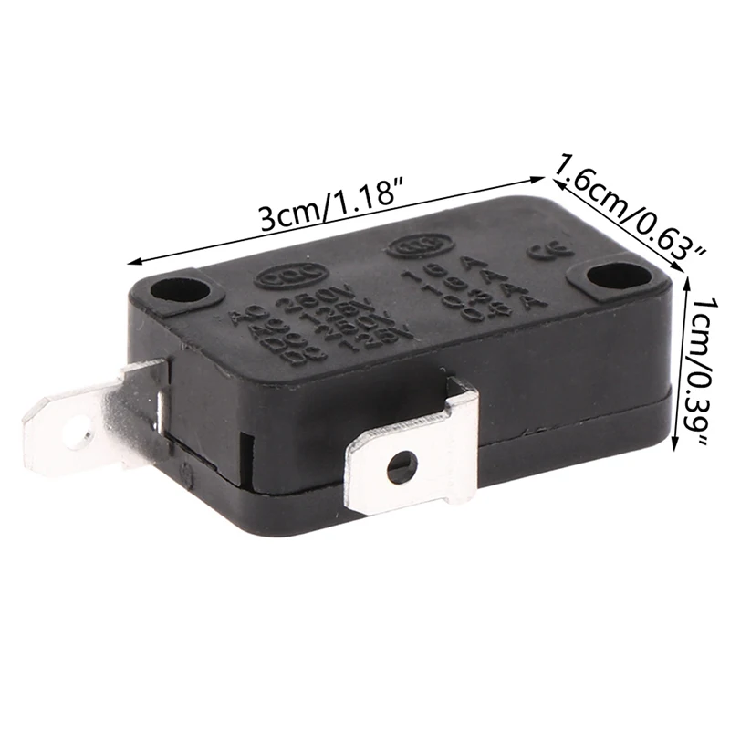 B*5pcs -103 Microwave Oven Door Micro Switch Fit For Microwave Washing Machine Rice Cooker 16A 250V 2 Pins (Normally Close)