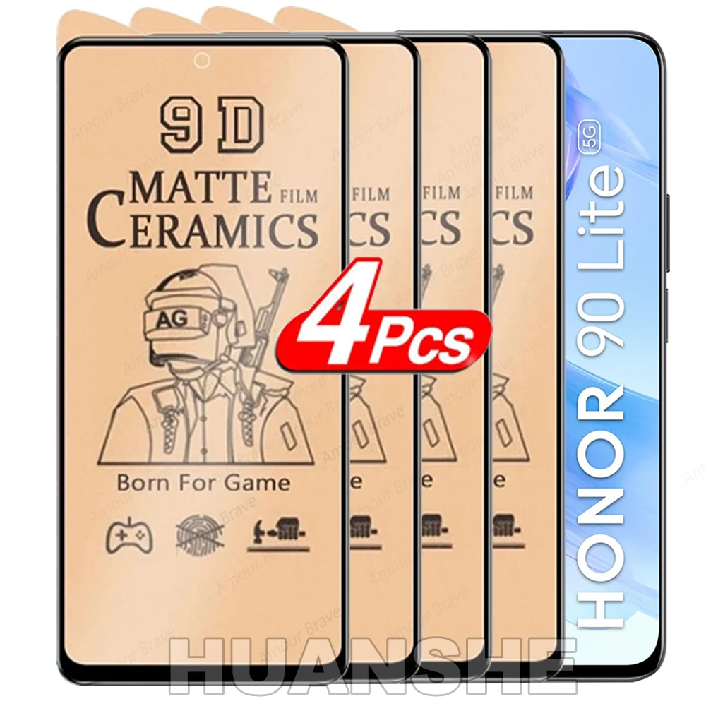 

4PCS Matte Ceramic Not Glass Soft Protective Film for Honor 90/200 Lite, X8A/X7A/X9/X8 Screen Protector