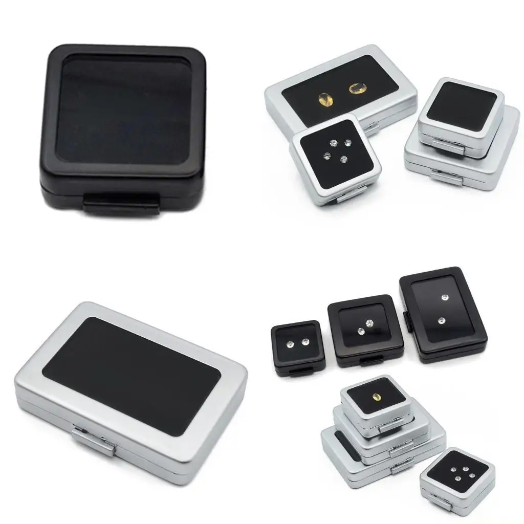 

D46E Металлическая шкатулка для хранения ювелирных изделий с бриллиантами, пряжка, органайзер для демонстрации драгоценных для с