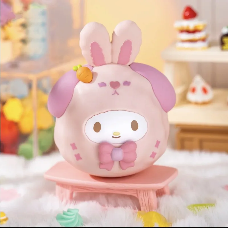 Kulomi-caja ciega con forma de vaso de animales, muñeco curativo de dibujos animados con melodía, adornos de escritorio, regalo para muñeca