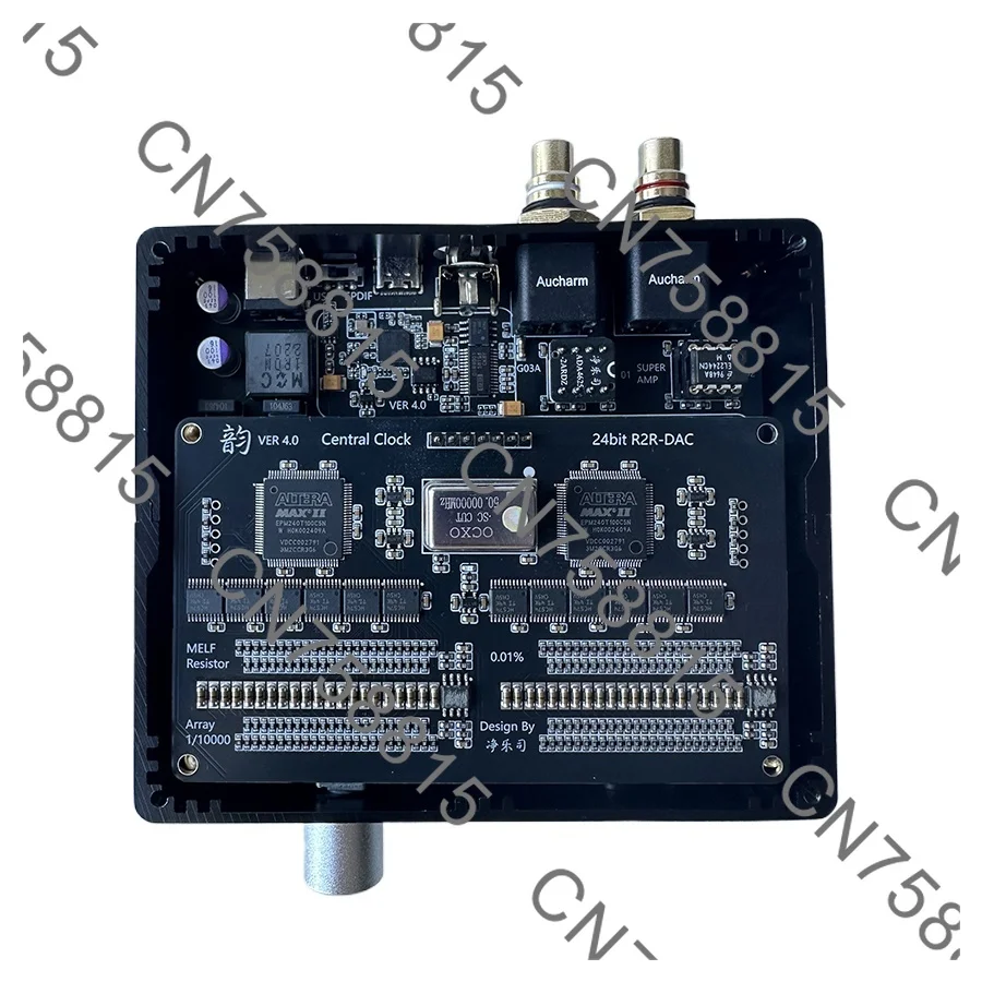 USB Input with Volume Adjustment CNC Case PCM 24bit，Upgraded R2R V4.0 Decoder RCA/3.5/4.4 Output Supports Coaxial