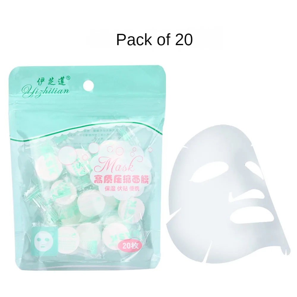 Cotton Pad Hydrotherapy Ultrafinas Mini Facial Mask Good Assistant Cosmetic Cotton Compresión Compact Compressed Mask Diy