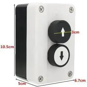 دفع زر التبديل صندوق أعلى/أسفل السهام 2 لا اتصالات رافعة الأسطوانة الباب شاحنة الذيل رفع مزدوجة معزول المجهزة 2 طريقة كرين