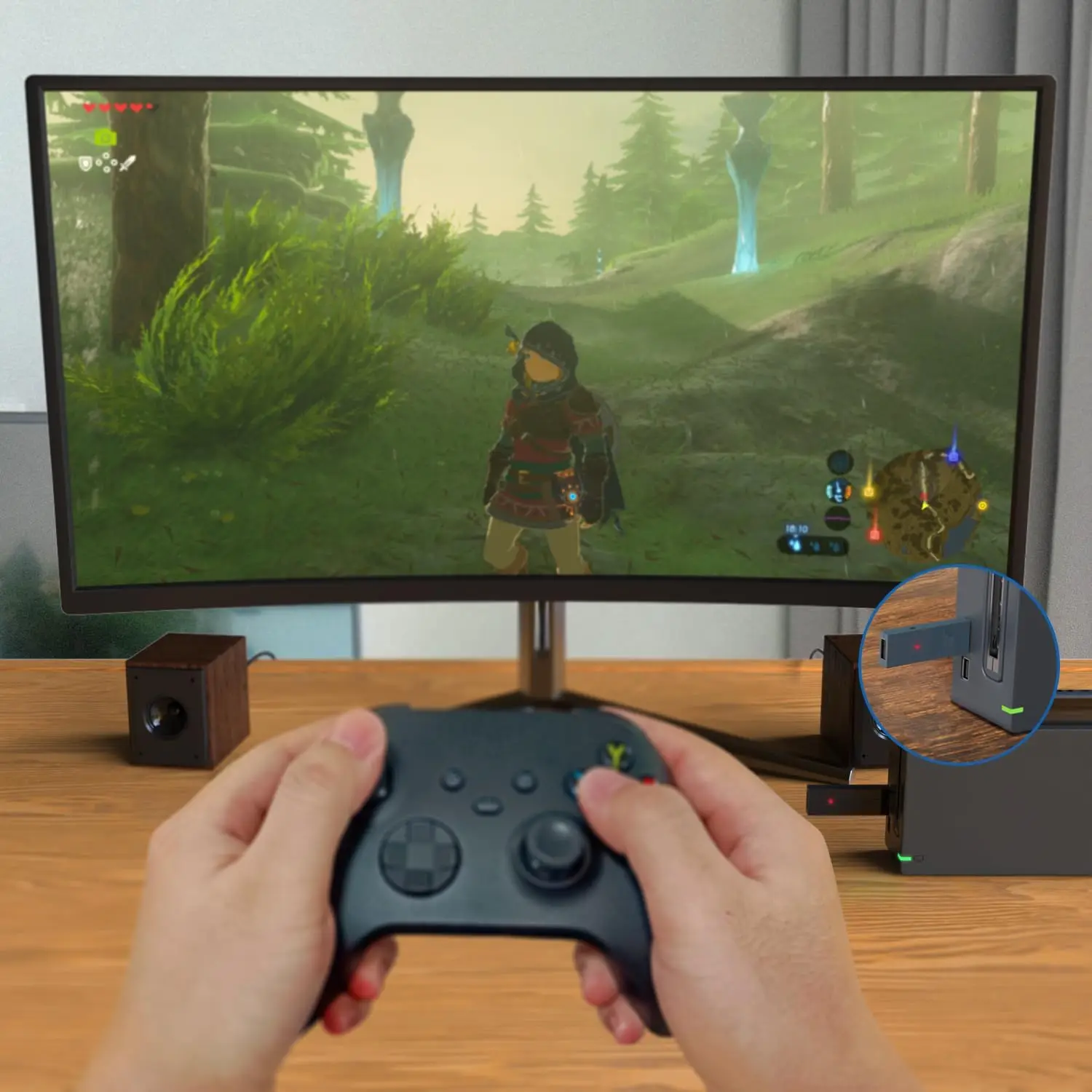 محول USB بلوتوث لاسلكي MAYFLASH Magic NS2 متوافق مع Switch/Switch 2، Steam Deck، Windows، Raspberry Pi، Xbox Seri