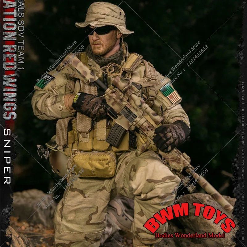 

Original DAMTOYS 78085 1/6 Collectible Operation Red Wings NAVY SEALS SDV TEAM 1 Sniper Soldier Action Figure Model Full Set Toy