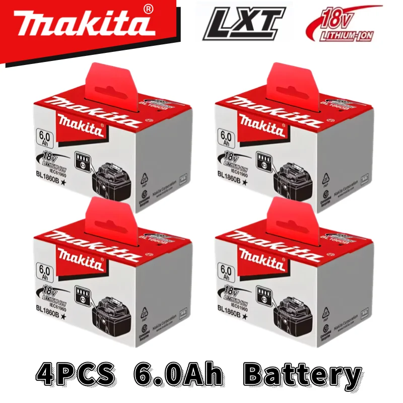 18V Original Makita tool Battery，6AH Lithium-ion Battery，18V Makita DTD173 DDF489  DUC407 DTW700 DHR243 DHP489 Tools Battery